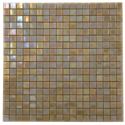 Ecru Beige 12x12 Glossy Uniform Square Glass Mosaic Tile (20 pack, 18.69 sq ft/case)