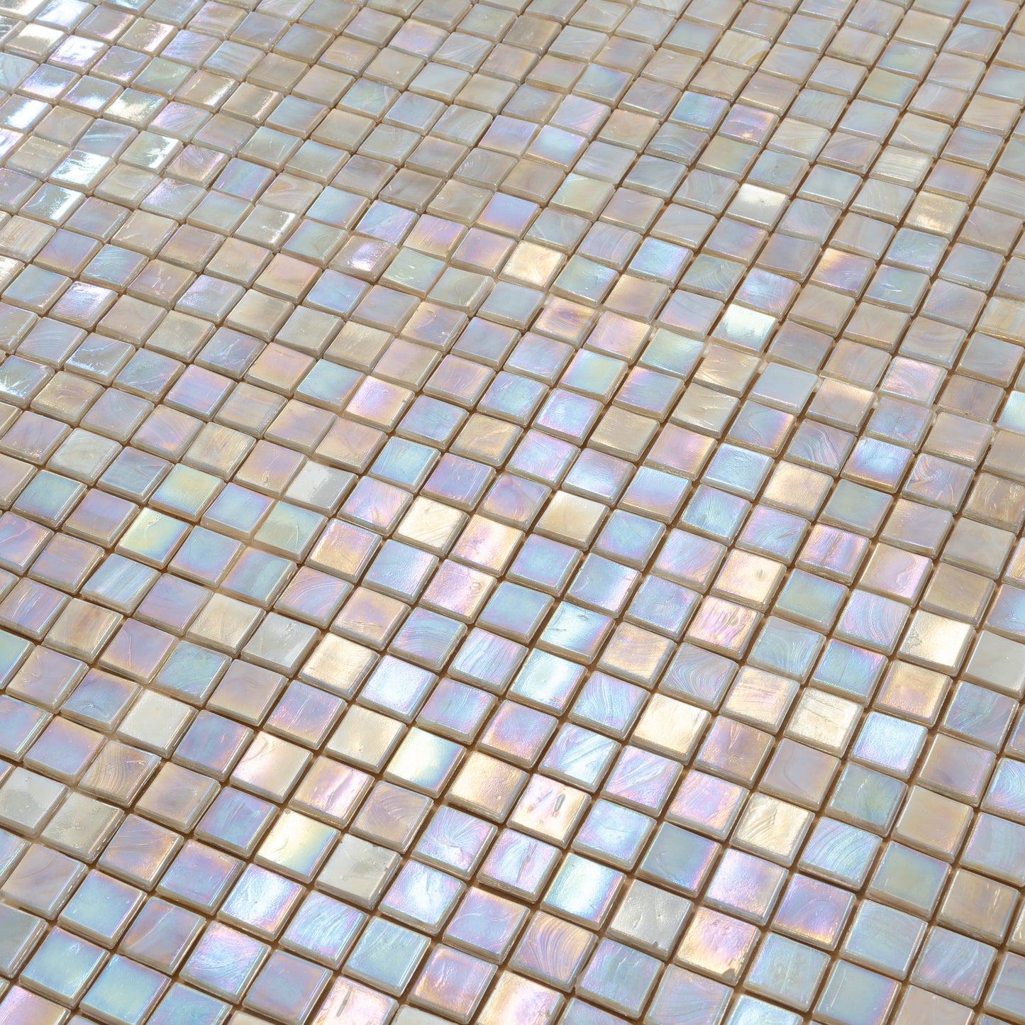 Hazelnut Beige 12x12 Glossy Uniform Square Glass Mosaic Tile (20 pack, 18.69 sq ft/case)