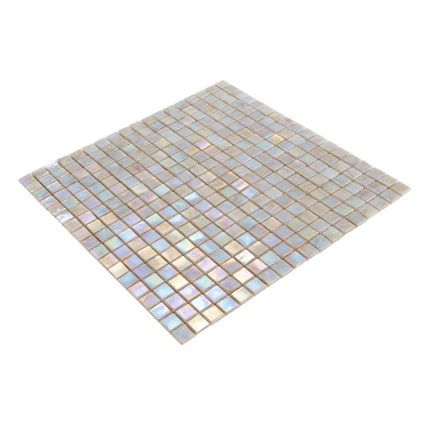 Hazelnut Beige 12x12 Glossy Uniform Square Glass Mosaic Tile (20 pack, 18.69 sq ft/case) - Sample