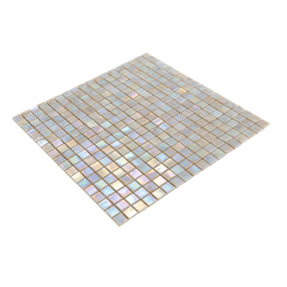 Hazelnut Beige 12x12 Glossy Uniform Square Glass Mosaic Tile (20 pack, 18.69 sq ft/case) - Sample