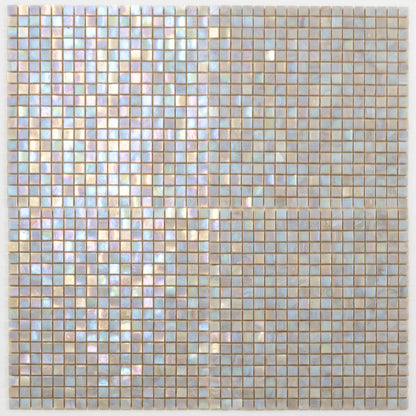 Hazelnut Beige 12x12 Glossy Uniform Square Glass Mosaic Tile (20 pack, 18.69 sq ft/case)
