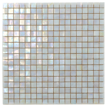 Light Beige 12x12 Glossy Uniform Square Glass Mosaic Tile (20 pack, 18.69 sq ft/case)
