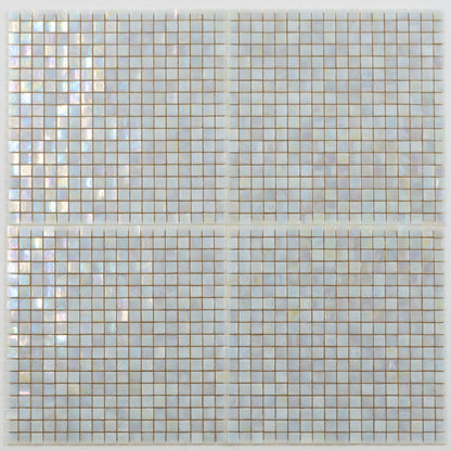 Light Beige 12x12 Glossy Uniform Square Glass Mosaic Tile (20 pack, 18.69 sq ft/case)