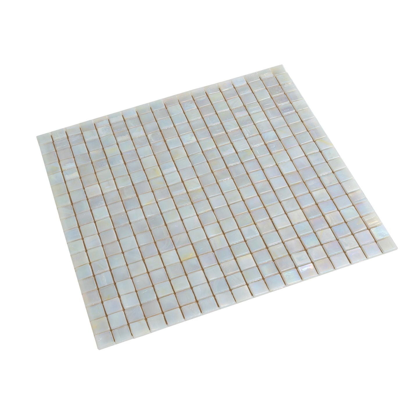 Light Beige 12x12 Glossy Uniform Square Glass Mosaic Tile (20 pack, 18.69 sq ft/case)
