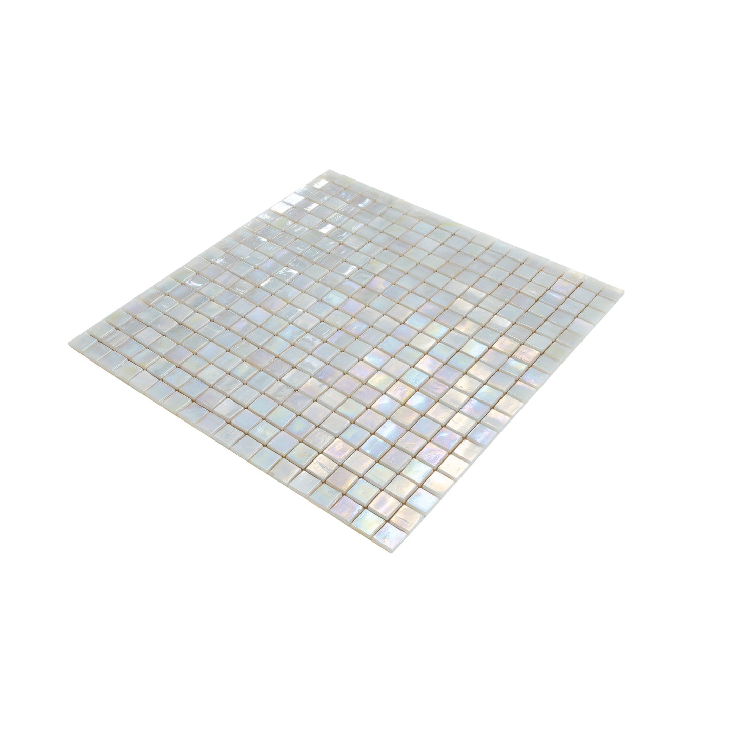 Light Beige 12x12 Glossy Uniform Square Glass Mosaic Tile (20 pack, 18.69 sq ft/case)