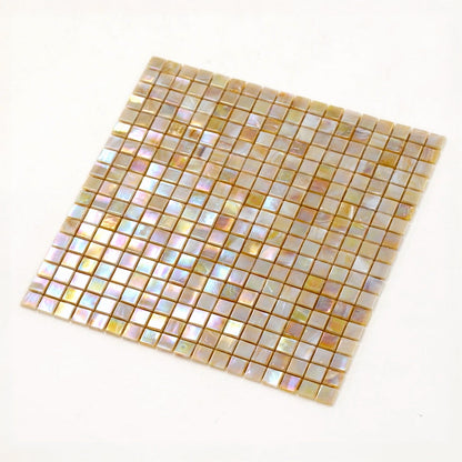 Caramel Beige 12x12 Glossy Uniform Square Glass Mosaic Tile (20 pack, 18.69 sq ft/case)