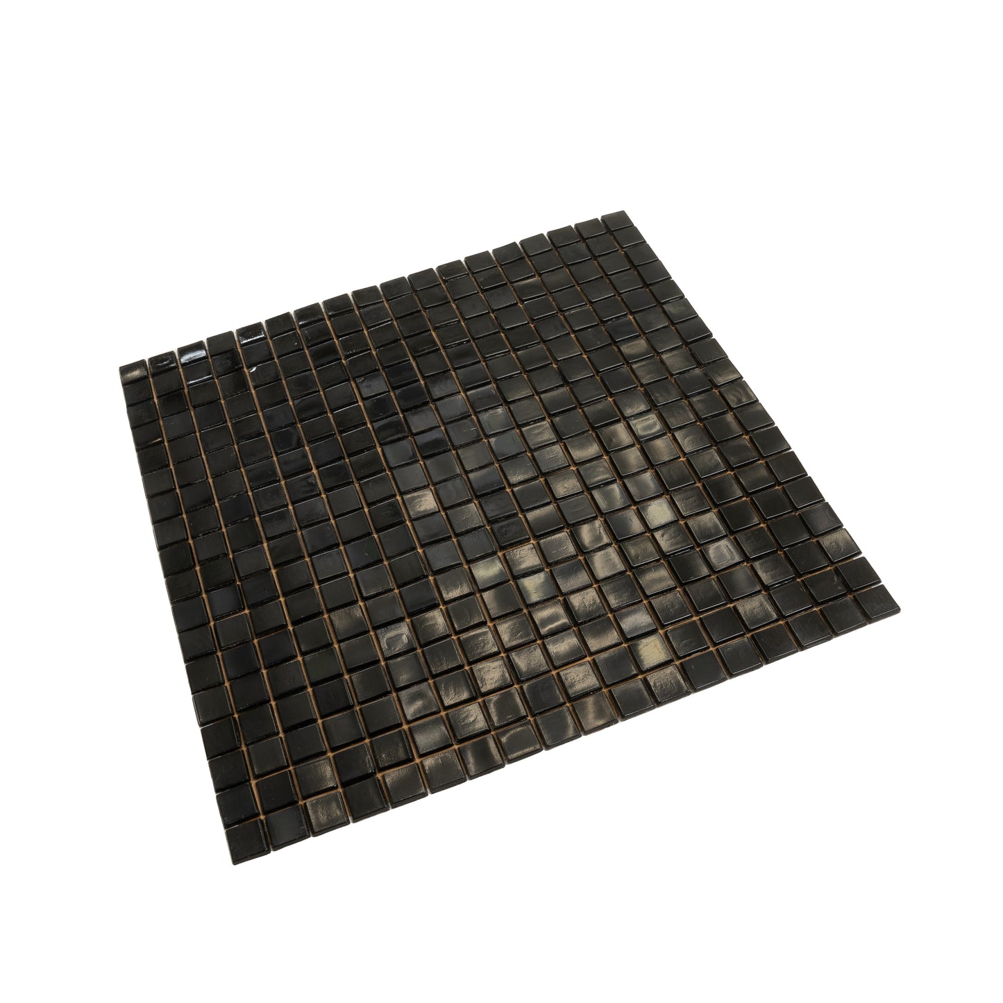 Rich Black 12x12 Glossy Uniform Square Glass Mosaic Tile (20 pack, 18.69 sq ft/case)