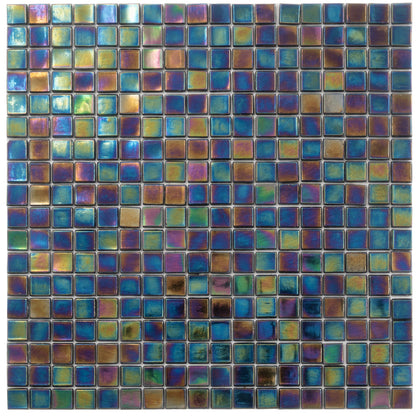 Shimmer Multi Blue 12x12 Glossy Uniform Square Glass Mosaic Tile (20 pack, 18.69 sq ft/case)