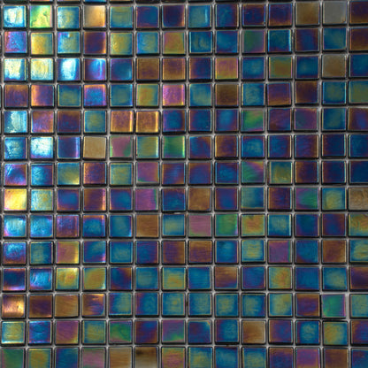 Shimmer Multi Blue 12x12 Glossy Uniform Square Glass Mosaic Tile (20 pack, 18.69 sq ft/case)