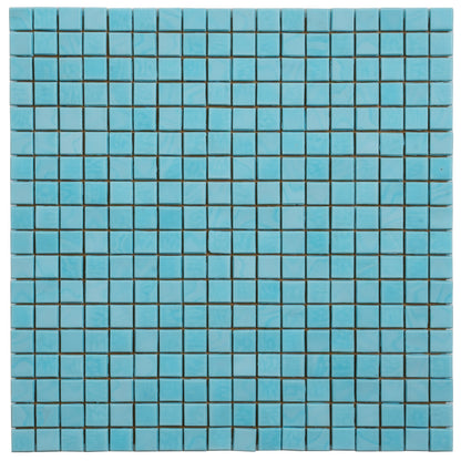 Sky Blue 12x12 Glossy Uniform Square Glass Mosaic Tile (20 pack, 18.69 sq ft/case)