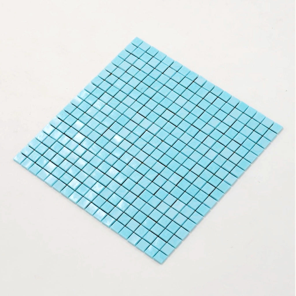 Sky Blue 12x12 Glossy Uniform Square Glass Mosaic Tile (20 pack, 18.69 sq ft/case)