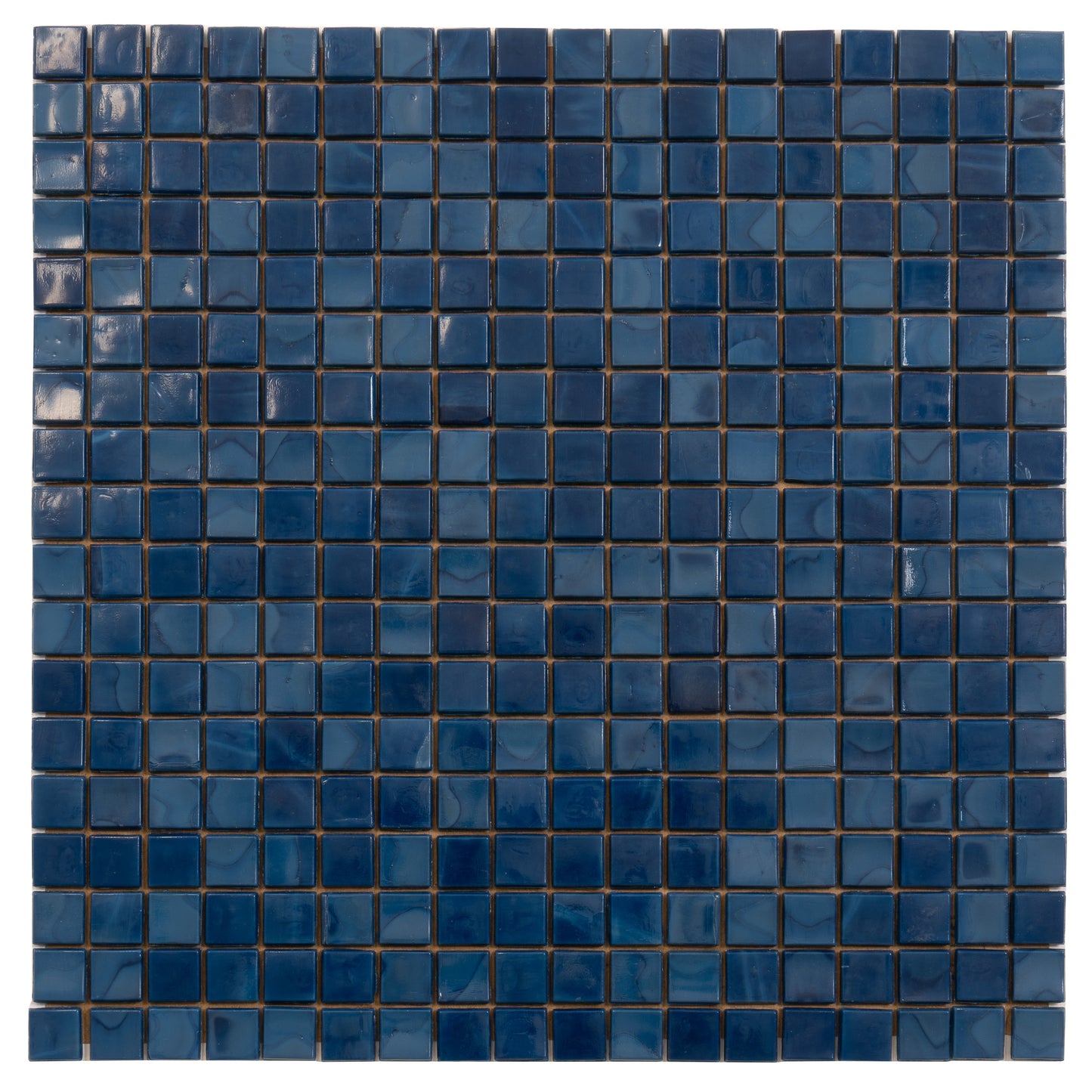 Navy Blue 12x12 Glossy Uniform Square Glass Mosaic Tile (20 pack, 18.69 sq ft/case)