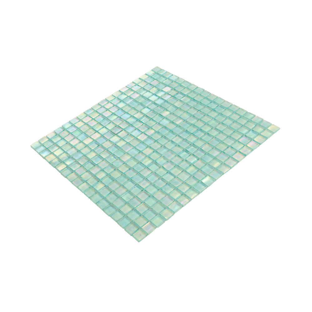 Sea Green 12x12 Glossy Uniform Square Glass Mosaic Tile (20 pack, 18.69 sq ft/case) - Sample