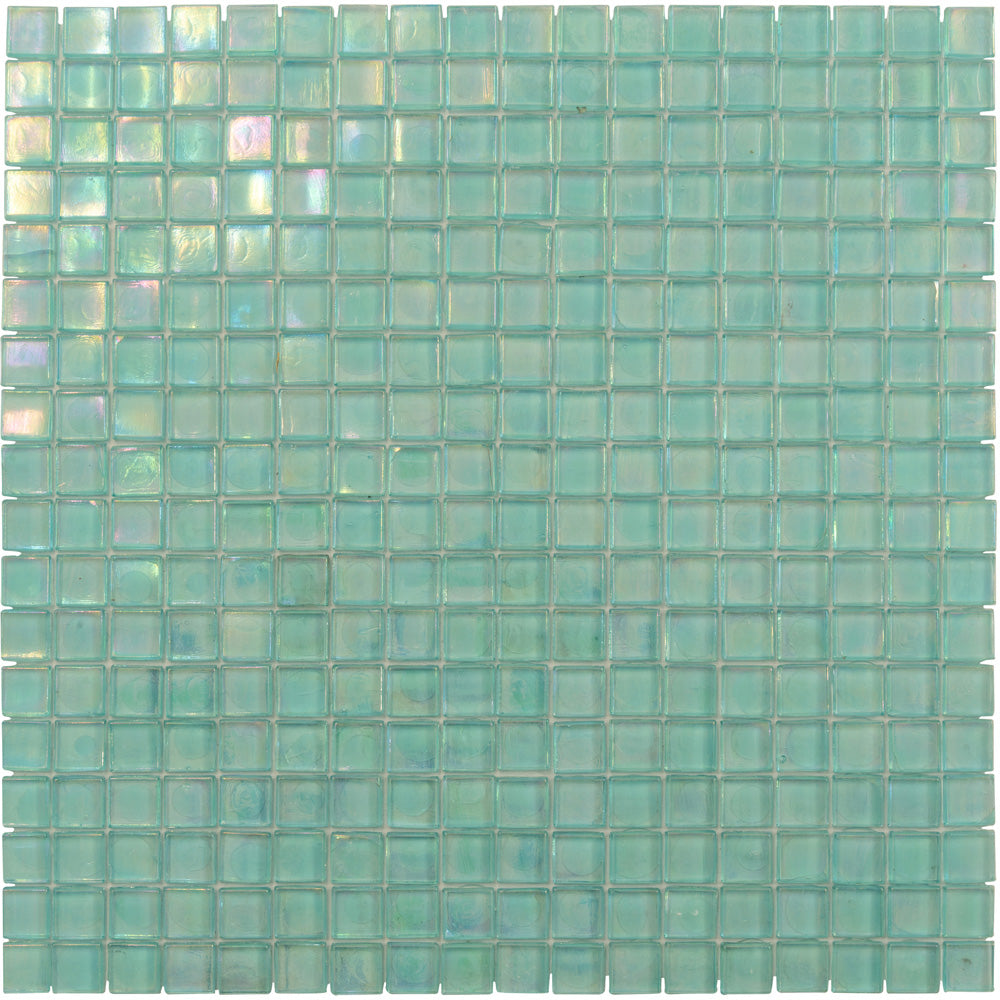 Sea Green 12x12 Glossy Uniform Square Glass Mosaic Tile (20 pack, 18.69 sq ft/case) - Sample