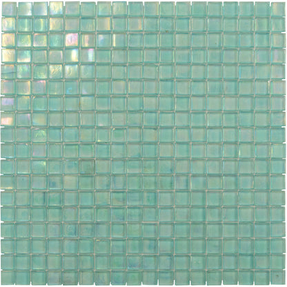 Sea Green 12x12 Glossy Uniform Square Glass Mosaic Tile (20 pack, 18.69 sq ft/case) - Sample