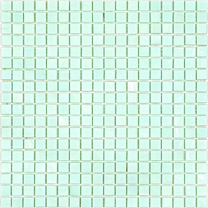 Light Blue-Green 12x12 Glossy Uniform Square Glass Mosaic Tile (20 pack, 18.69 sq ft/case)