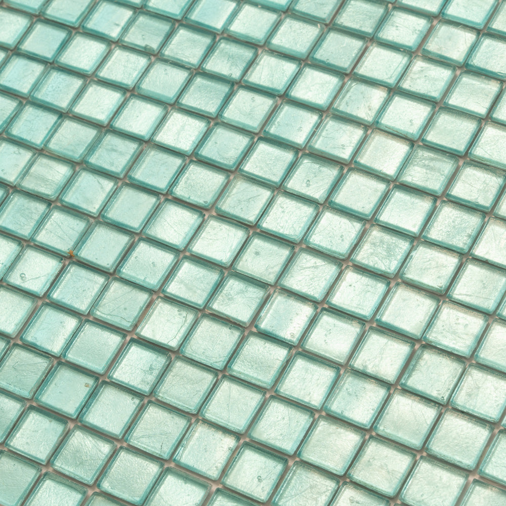 Pine Green 12x12 Glossy Uniform Square Glass Mosaic Tile (20 pack, 18.69 sq ft/case) - Sample