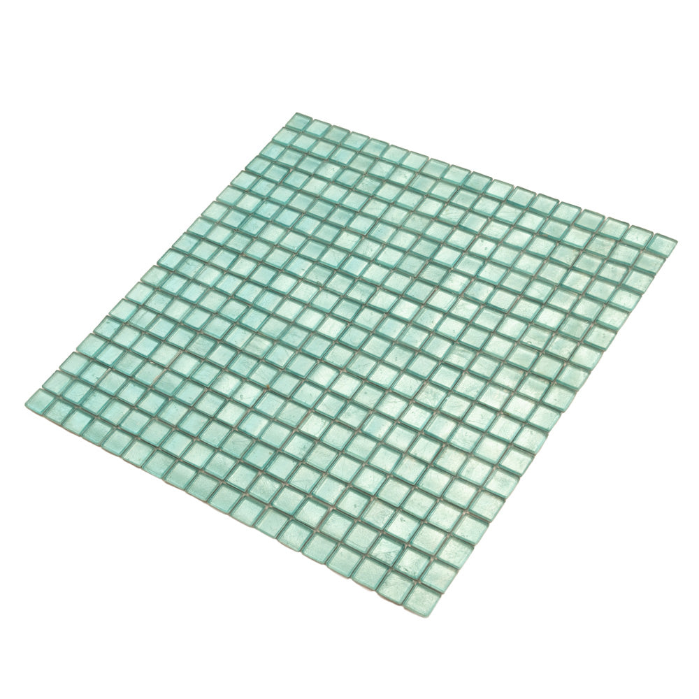 Pine Green 12x12 Glossy Uniform Square Glass Mosaic Tile (20 pack, 18.69 sq ft/case)