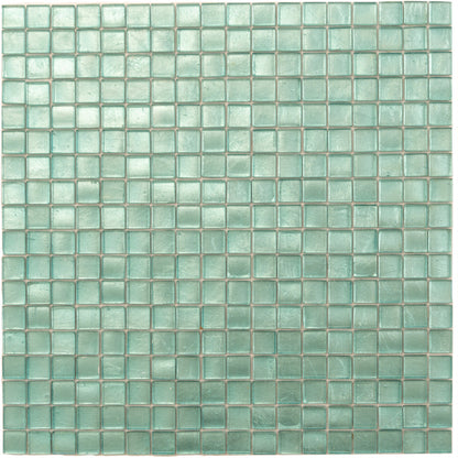 Pine Green 12x12 Glossy Uniform Square Glass Mosaic Tile (20 pack, 18.69 sq ft/case) - Sample