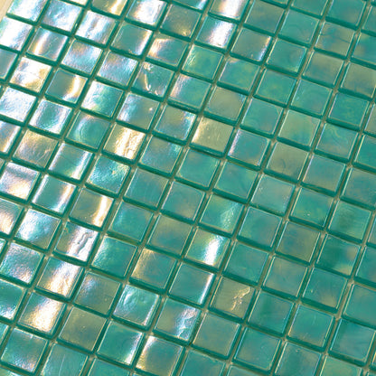 Dark Ocean Green 12x12 Glossy Uniform Square Glass Mosaic Tile (20 pack, 18.69 sq ft/case)