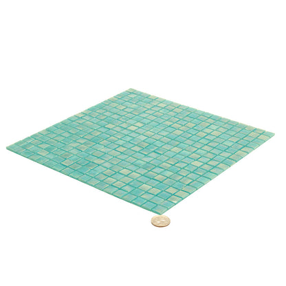 Dark Ocean Green 12x12 Glossy Uniform Square Glass Mosaic Tile (20 pack, 18.69 sq ft/case)