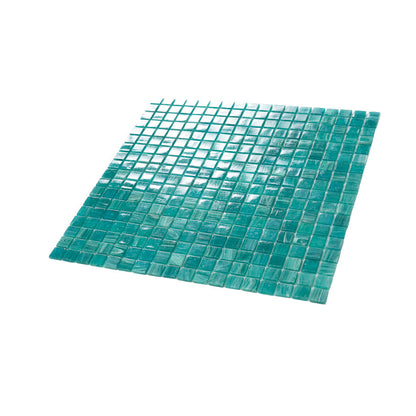 Cerulean Green 12x12 Glossy Uniform Square Glass Mosaic Tile (20 pack, 18.69 sq ft/case) - Sample