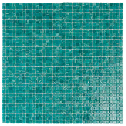 Cerulean Green 12x12 Glossy Uniform Square Glass Mosaic Tile (20 pack, 18.69 sq ft/case) - Sample