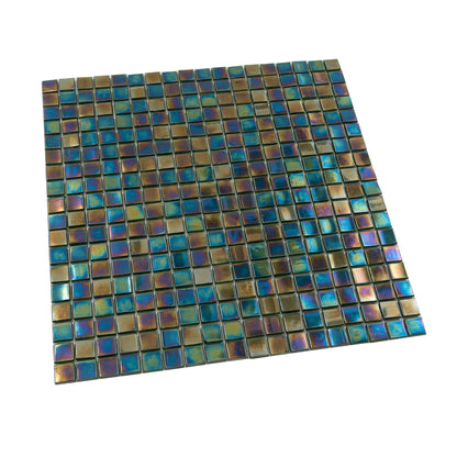 Rainbow Green 12x12 Glossy Uniform Square Glass Mosaic Tile (20 pack, 18.69 sq ft/case)