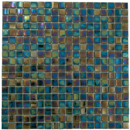 Rainbow Green 12x12 Glossy Uniform Square Glass Mosaic Tile (20 pack, 18.69 sq ft/case) - Sample