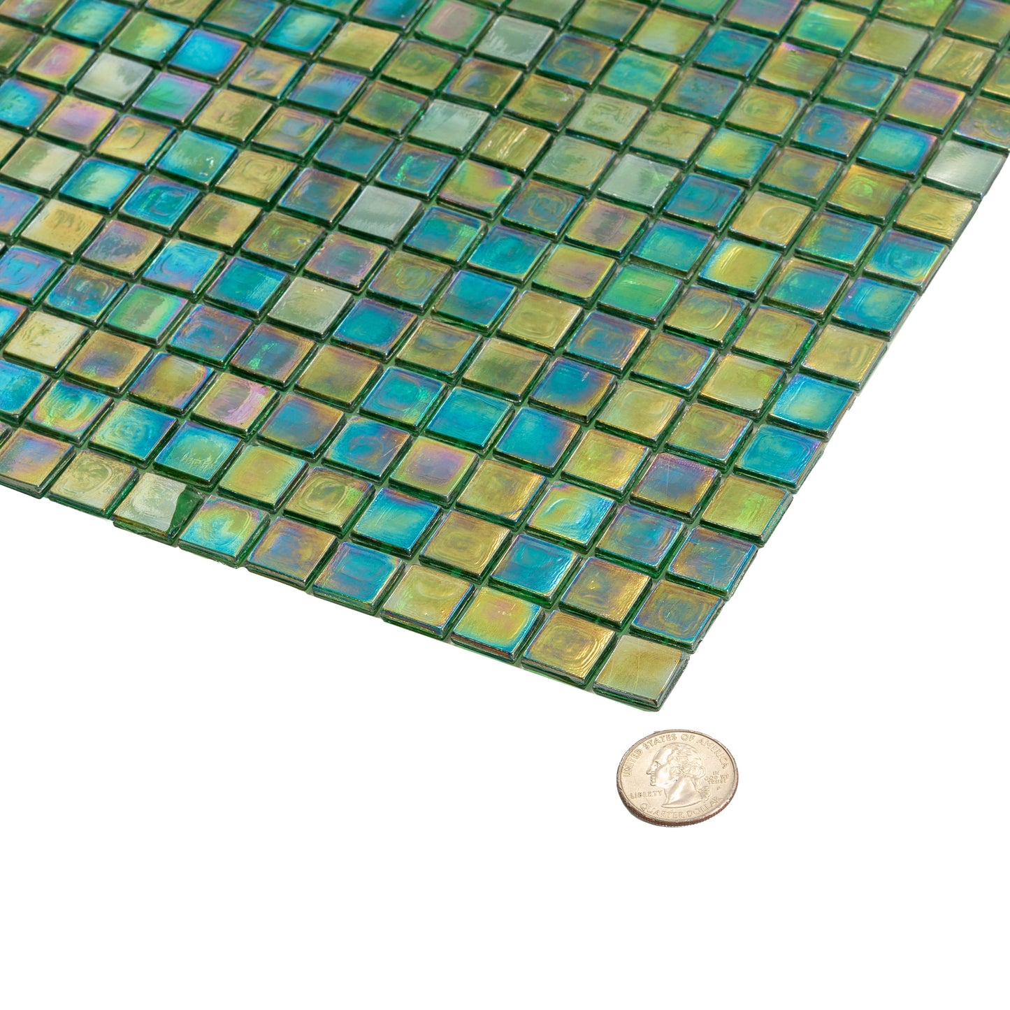 Emerald Green 12x12 Glossy Uniform Square Glass Mosaic Tile (20 pack, 18.69 sq ft/case) - Sample