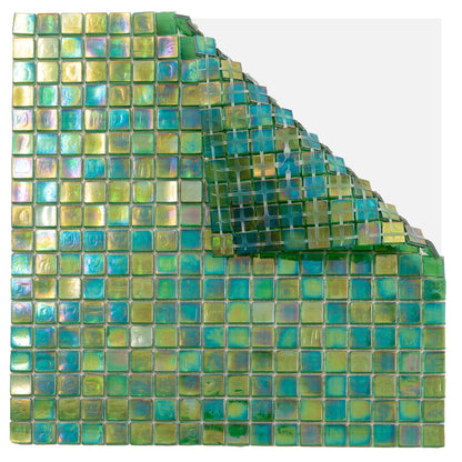 Emerald Green 12x12 Glossy Uniform Square Glass Mosaic Tile (20 pack, 18.69 sq ft/case) - Sample