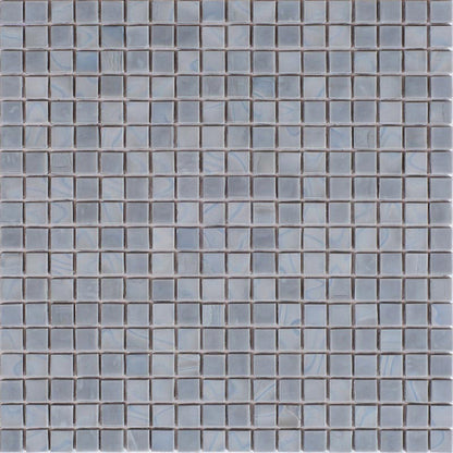 Metal Gray 12x12 Glossy Uniform Square Glass Mosaic Tile (20 pack, 18.69 sq ft/case) - Sample