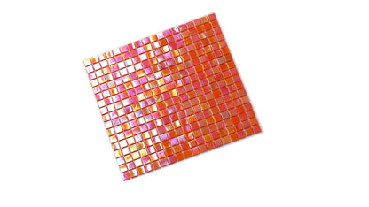 Fire Orange 12x12 Glossy Uniform Square Glass Mosaic Tile (20 pack, 18.69 sq ft/case)