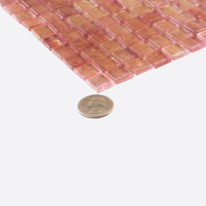 Foxy Pink 12x12 Glossy Uniform Square Glass Mosaic Tile (20 pack, 18.69 sq ft/case) - Sample