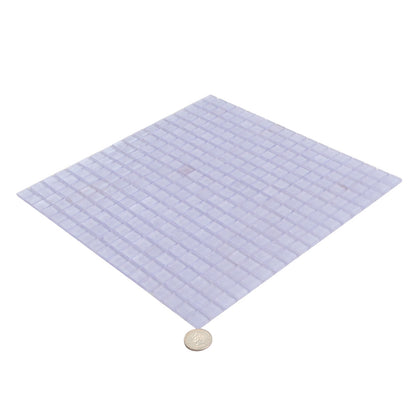 Floral Purple 12x12 Glossy Uniform Square Glass Mosaic Tile (20 pack, 18.69 sq ft/case) - Sample