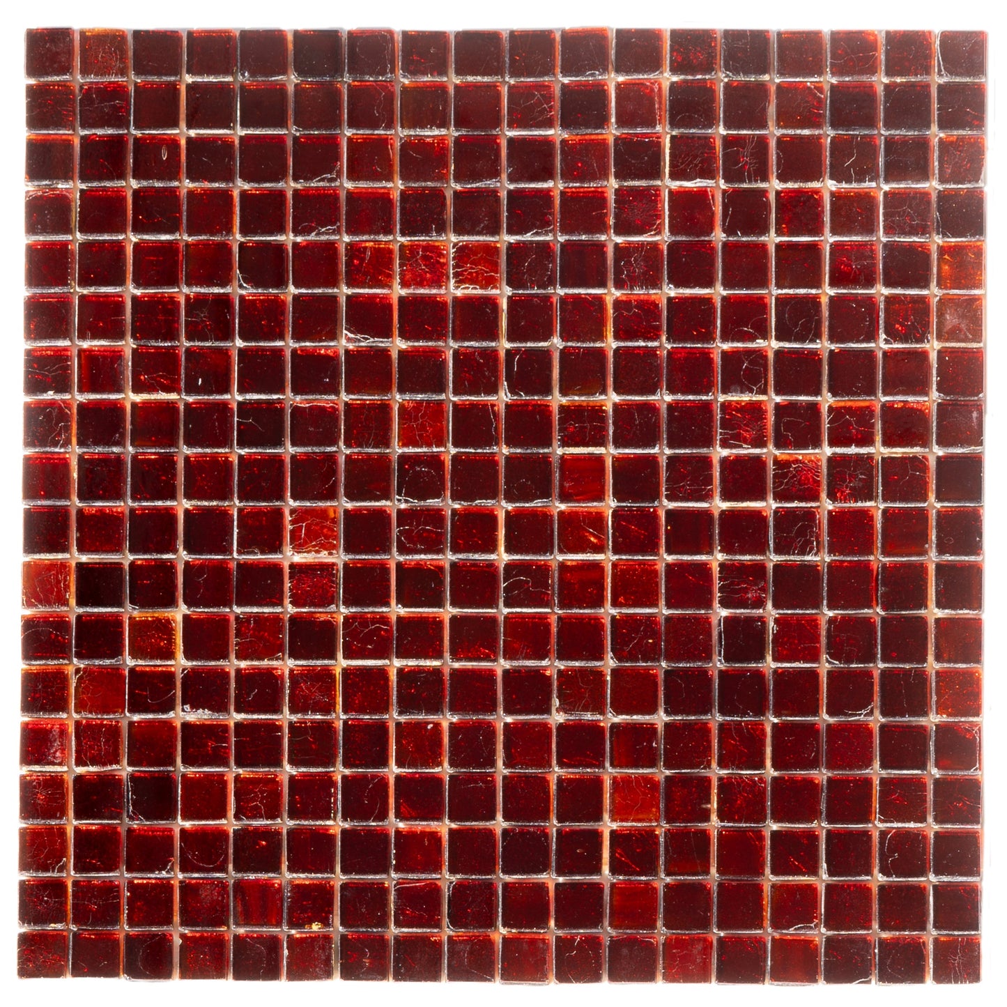 Ruby Red 12x12 Glossy Uniform Square Glass Mosaic Tile (20 pack, 18.69 sq ft/case) - Sample