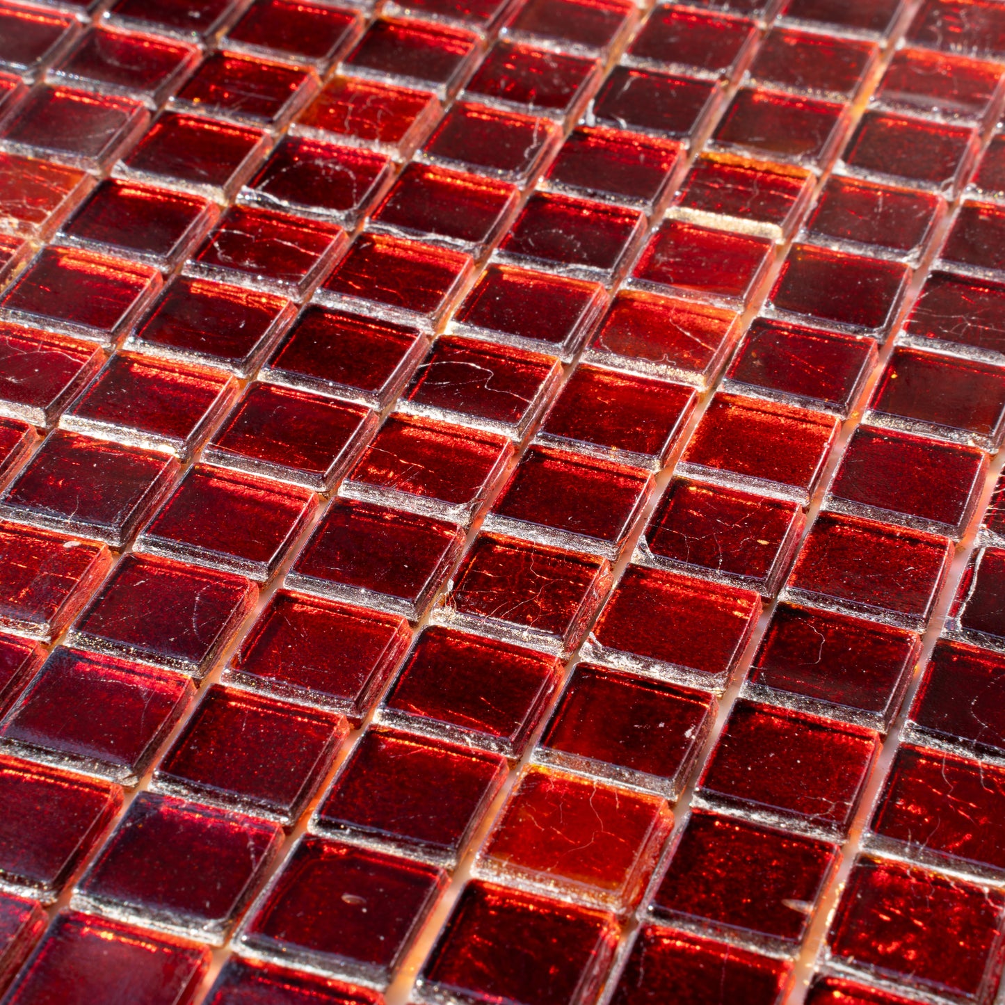 Ruby Red 12x12 Glossy Uniform Square Glass Mosaic Tile (20 pack, 18.69 sq ft/case)