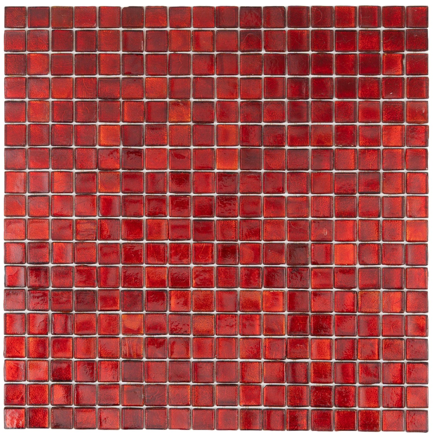 Ruby Red 12x12 Glossy Uniform Square Glass Mosaic Tile (20 pack, 18.69 sq ft/case) - Sample