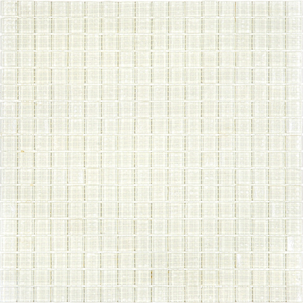 Cotton White 12x12 Glossy Uniform Square Glass Mosaic Tile (20 pack, 18.69 sq ft/case)