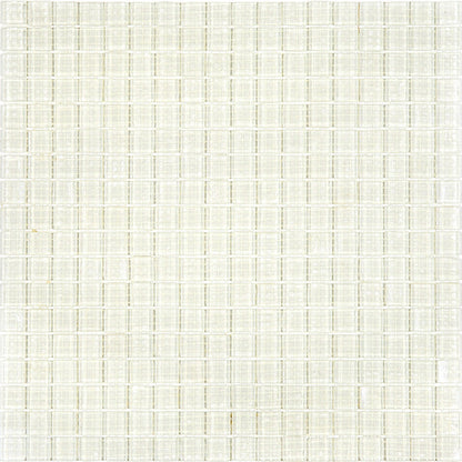 Cotton White 12x12 Glossy Uniform Square Glass Mosaic Tile (20 pack, 18.69 sq ft/case)