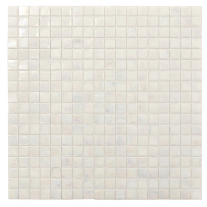 Dark Bone White 12x12 Glossy Uniform Square Glass Mosaic Tile (20 pack, 18.69 sq ft/case)