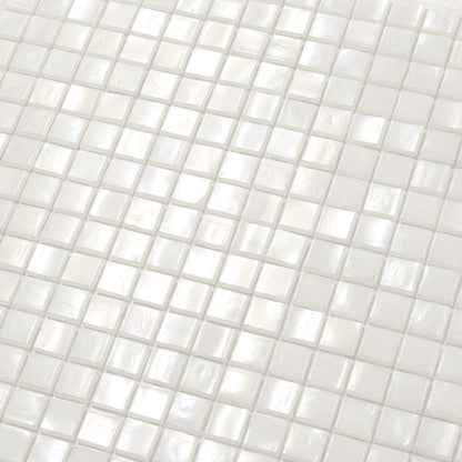 Dark Bone White 12x12 Glossy Uniform Square Glass Mosaic Tile (20 pack, 18.69 sq ft/case)