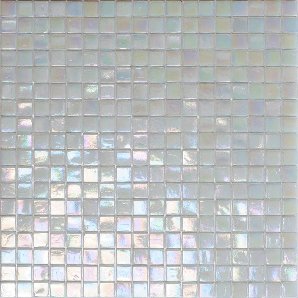 Dark Bone White 12x12 Glossy Uniform Square Glass Mosaic Tile (20 pack, 18.69 sq ft/case) - Sample