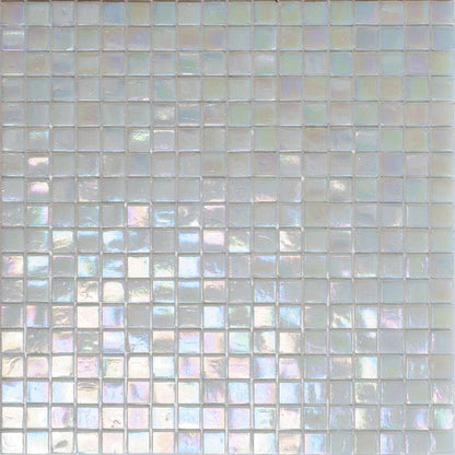 Dark Bone White 12x12 Glossy Uniform Square Glass Mosaic Tile (20 pack, 18.69 sq ft/case) - Sample
