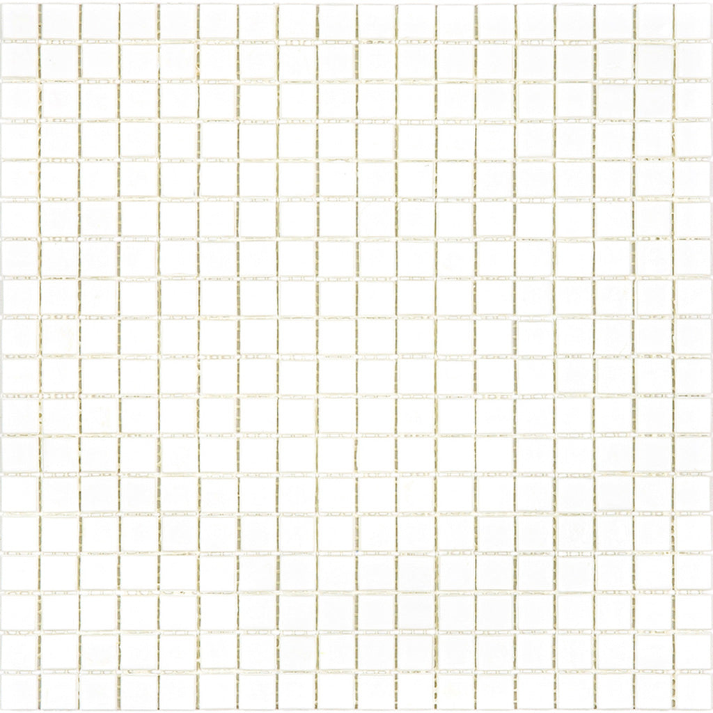 Baby Powder White 12x12 Glossy Uniform Square Glass Mosaic Tile (20 pack, 18.69 sq ft/case)