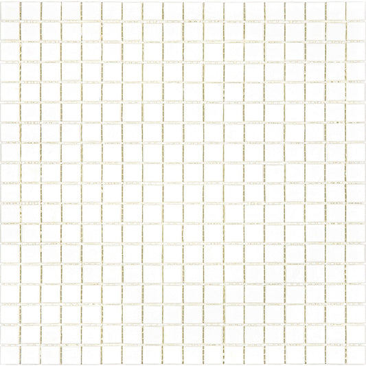 Baby Powder White 12x12 Glossy Uniform Square Glass Mosaic Tile (20 pack, 18.69 sq ft/case)