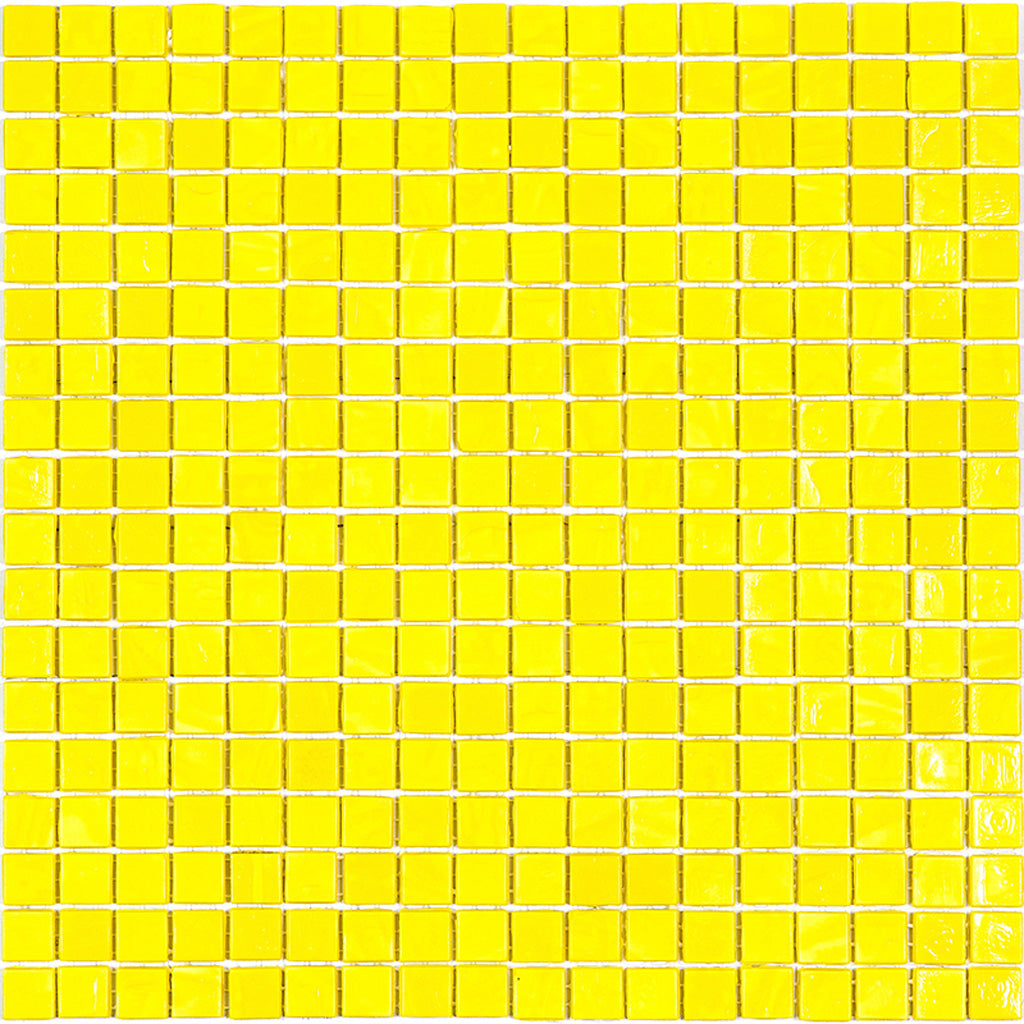 Yellow 12x12 Glossy Uniform Square Glass Mosaic Tile (20 pack, 18.69 sq ft/case)