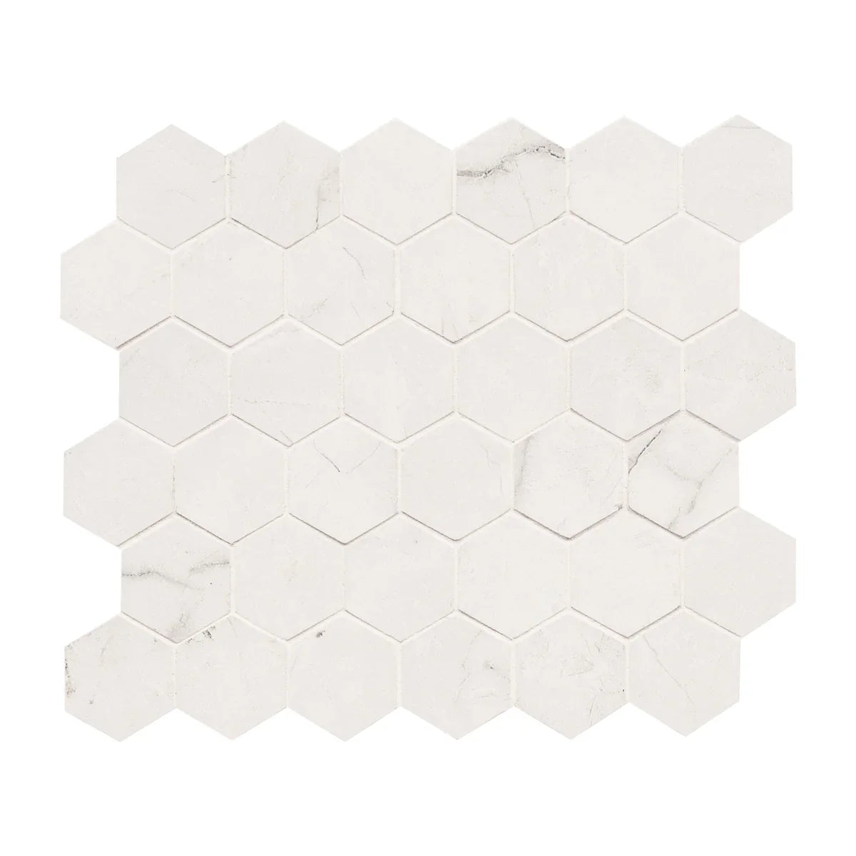 MSI Brighton Grey Porcelain Mosaic Hexagon Wall and Floor Tile 12"x12"