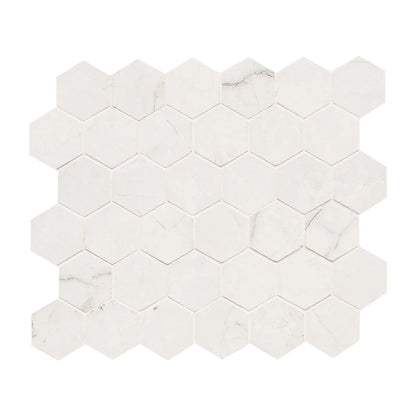 MSI Brighton Grey Porcelain Mosaic Hexagon Wall and Floor Tile 12"x12"