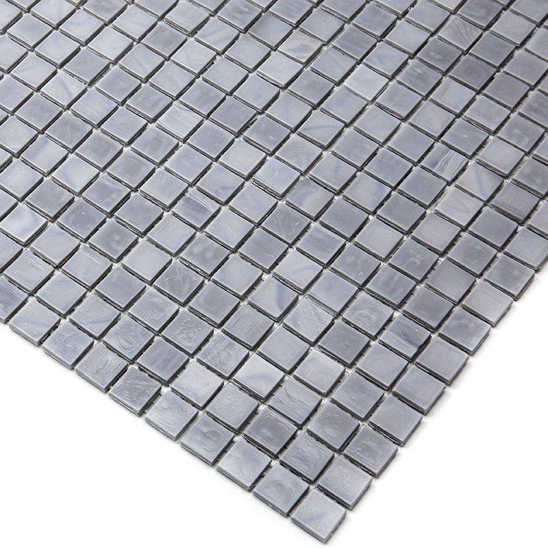 Metal Gray 12x12 Glossy Uniform Square Glass Mosaic Tile (20 pack, 18.69 sq ft/case)